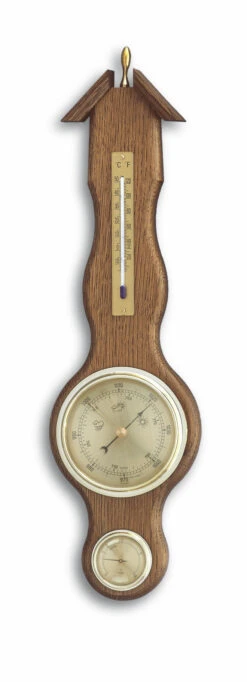 TFA Dostmann TFA 20.1037 Analoge Wetterstation Aus Massivholz