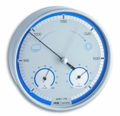 TFA Dostmann Innen-Außen Wetterstation TFA 20.2027.20 Edelstahl Blau/weiß/silber | 15614