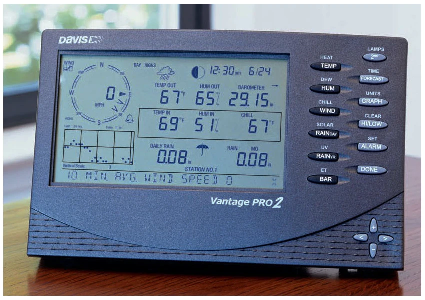 Davis Vantage Pro 2 Kabelgebundenes Display Basisstation Konsole 6312C | SW13037