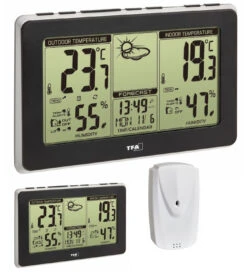 TFA Dostmann Funk-Wetterstation MONDO PLUS TFA 35.1151.01.Plus Wettervorhersage | 6231