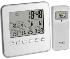 TFA Dostmann Funk Wetterstation Quadro TFA 35.1098.54.V2 Mondphase Temperatur Luftfeuchte | 24013