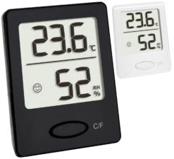 Alternative view of TFA Dostmann Digitales Thermo Hygrometer TFA 30.5041 Raumklimakontrolle | 30.5041.01 Schwarz | 23873