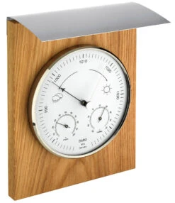 TFA Dostmann Edle Innen-Außen-Wetterstation TFA 20.1079.01 Eiche-Edelstahl | V-TFA-20.1079.01